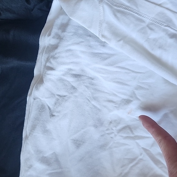 YC WHYCI Milano Wool Blend Layered Long Sleeve Scoop Neck Top Black White - Picture 10 of 10